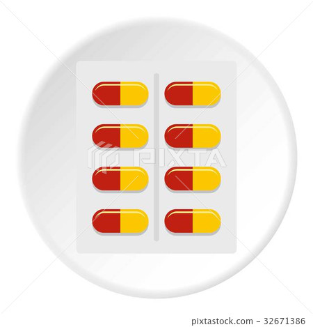 Capsules icon circle 32671386