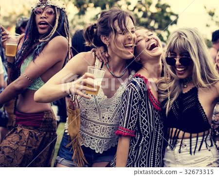 Group of friends fun events dancing holiday Group of friends fun events dancing holiday 32673315