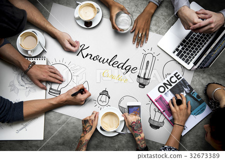 Illustration of creativity ideas light bulb Illustration of creativity ideas light bulb 32673389