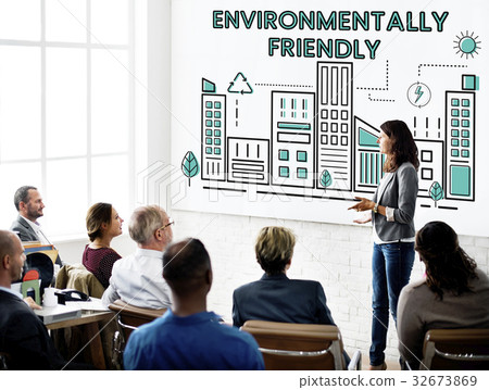 People meeting discussion seminar about eco city 32673869