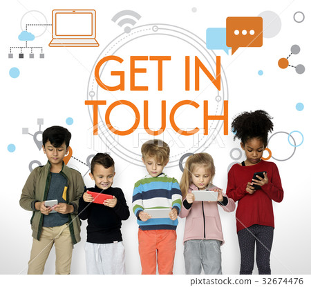 Get In Touch Stay Connected Concept 32674476