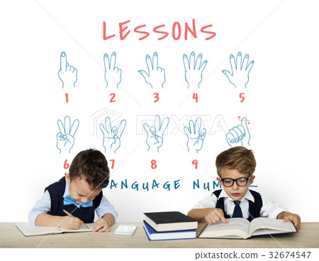 Sign Language Number Instruction Lesson Graphic 32674547