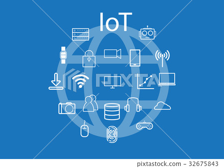 IoT - Internet of thing background IoT - Internet of thing background 32675843