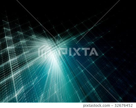 Computer graphics abstract background-插圖素材 [32676452] - PIXTA圖庫