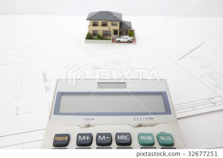 房子模型和計算器 32677251