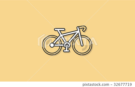 Bicycle Exercise Icon Vector Concept Bicycle Exercise Icon Vector Concept 32677719