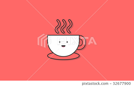 Coffee Cup Icon Vector Concept 32677900