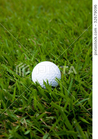 Golf ball on rough Golf ball on rough 32679096
