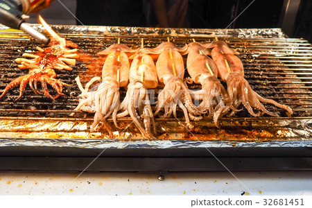 Grilled squid Grilled squid 32681451