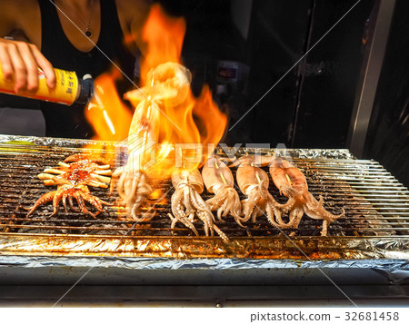 Grilled squid Grilled squid 32681458