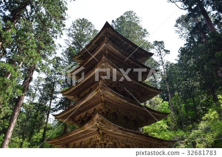 國寶Haguroyama五層寶塔 國寶Haguroyama五層寶塔 32681783