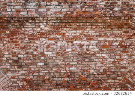old red brick wall texture background 32682634