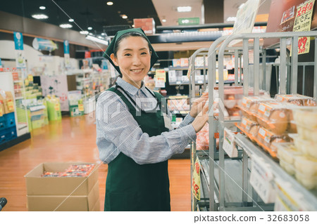 超級市場 超市 笑容 32683058
