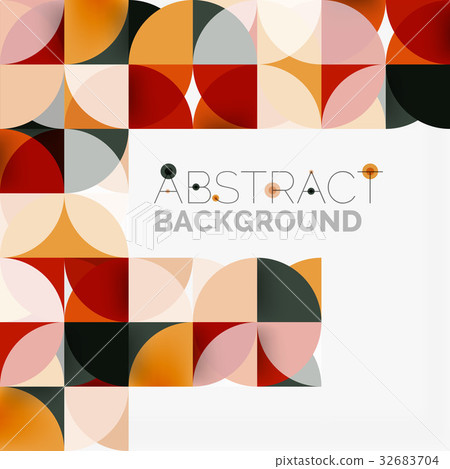 Modern geometrical abstract background circles 32683704