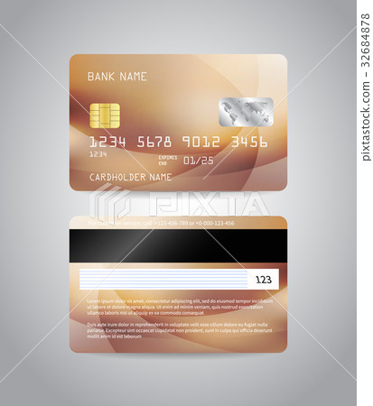 Realistic detailed credit card 32684878