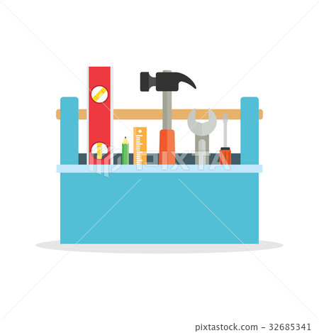 Toolbox with tools. 32685341