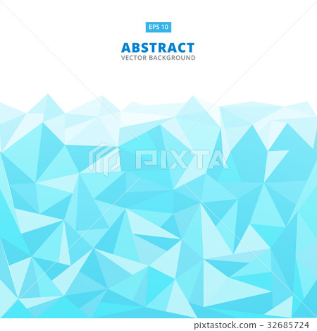 Abstract geometric blue turquoise and White 32685724