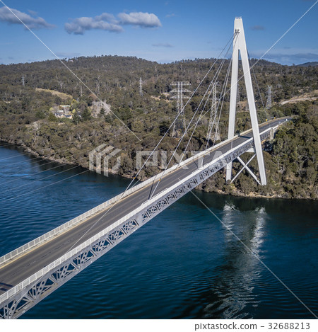 Batman Bridge by the Tamar river near Sidmouth. Batman Bridge by the Tamar river near Sidmouth. 32688213