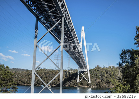Batman Bridge by the Tamar river near Sidmouth. Batman Bridge by the Tamar river near Sidmouth. 32688219