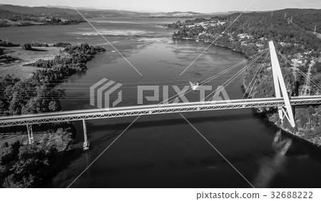 Batman Bridge by the Tamar river near Sidmouth. Batman Bridge by the Tamar river near Sidmouth. 32688222