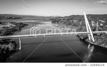 Batman Bridge by the Tamar river near Sidmouth. Batman Bridge by the Tamar river near Sidmouth. 32688224