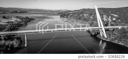 Batman Bridge by the Tamar river near Sidmouth. Batman Bridge by the Tamar river near Sidmouth. 32688226