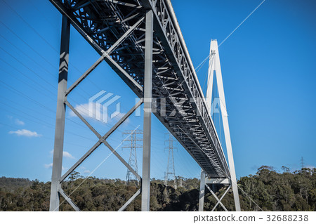Batman Bridge by the Tamar river near Sidmouth. Batman Bridge by the Tamar river near Sidmouth. 32688238