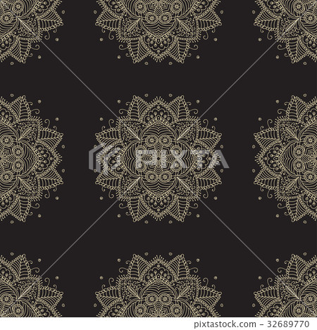 Indian pattern. Arabic oriental motifs. 32689770