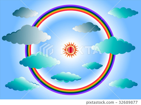 Sun halo, Vector Sun halo, Vector 32689877