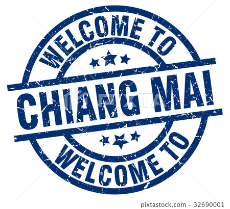 welcome to Chiang mai blue stamp welcome to Chiang mai blue stamp 32690001