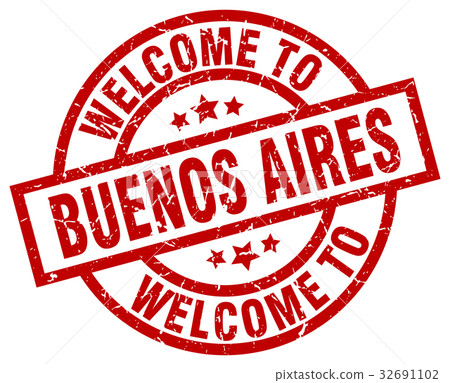 welcome to Buenos Aires red stamp welcome to Buenos Aires red stamp 32691102