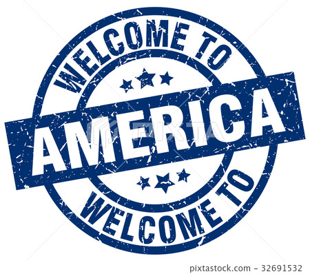 welcome to America blue stamp welcome to America blue stamp 32691532