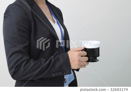 Business image woman with coffee 32693174