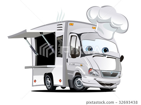 Cartoon food truck 32693438