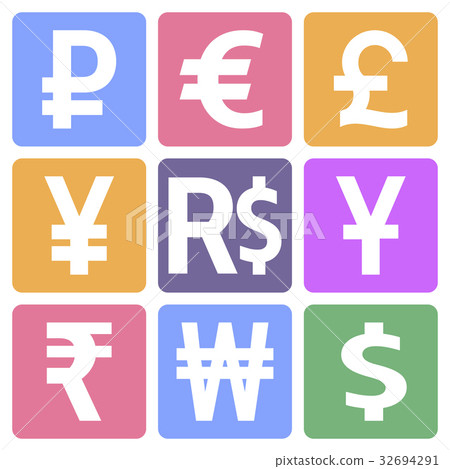 Currency icons set 32694291