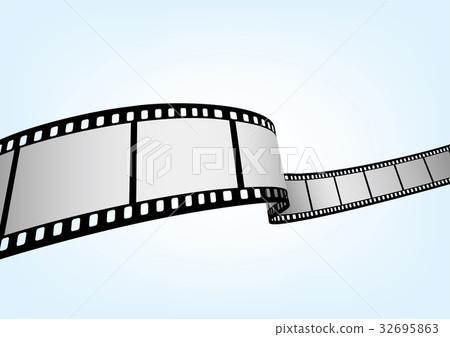 35mm film negative frame template, 3D vector element material 32695863