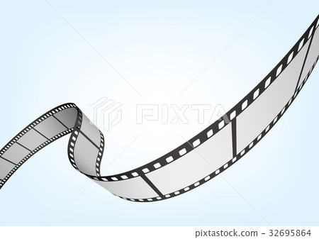 35mm film negative frame template, 3D vector element material 32695864