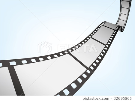 35mm film negative frame template, 3D vector element material 32695865