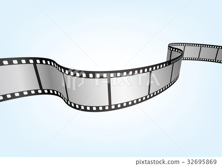 35mm film negative frame template, 3D vector element material 32695869