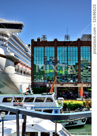 Taiwan Keelung Port Keelung Port Tourist Terminal Harbour Boat Departure Harbour Passenger Ferry Cruise North Taiwan Gangdu Terminal Port Area 32696028