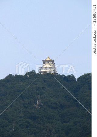 從城堡鎮看見的岐阜城堡 從城堡鎮看見的岐阜城堡 32696411