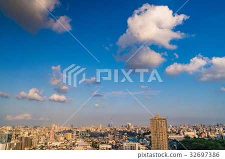 "Tokyo Metropolis" Sky Tree and Residential Area 32697386