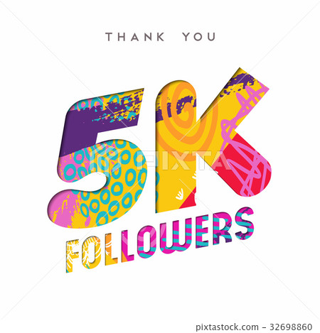 5k social media follower number thank you template 5k social media follower number thank you template 32698860