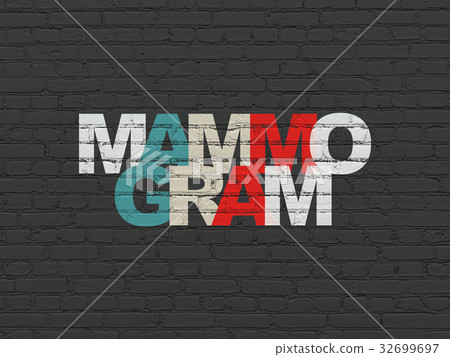 Healthcare concept: Mammogram on wall background 32699697