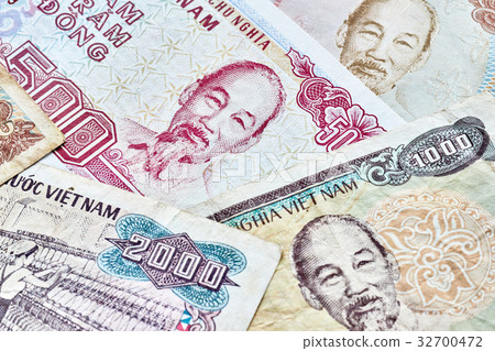 Close up picture of Vietnamese dong. Close up picture of Vietnamese dong. 32700472