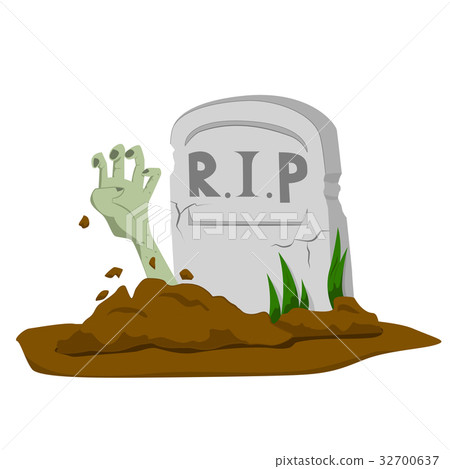 Zombie's hand rising from grave Zombie's hand rising from grave 32700637