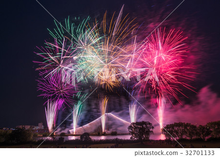 Heisei era Festival 2009 The 51st Katsushika fuzumi firework display Heisei era Festival 2009 The 51st Katsushika fuzumi firework display 32701133
