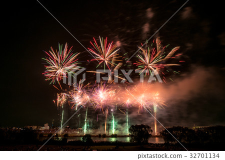 Heisei era Festival 2009 The 51st Katsushika fuzumi firework display Heisei era Festival 2009 The 51st Katsushika fuzumi firework display 32701134