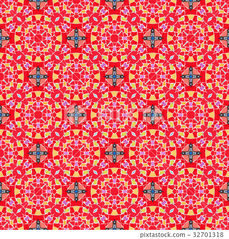 Mosaic endless pattern. Mosaic endless pattern. 32701318