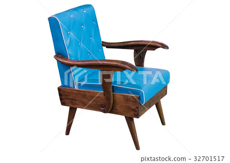 Wooden armchair isolated. Wooden armchair isolated. 32701517